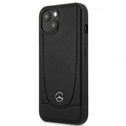 Mercedes MEHCP15MARMBK iPhone 15 Plus 6.7" black hardcase Leather Urban