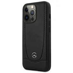 Mercedes MEHCP15XARMBK iPhone 15 Pro Max 6.7" black hardcase Leather Urban
