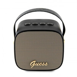 Guess glosnik Bluetooth GUWSB2P4SMK Speaker mini black 4G Leather Script Logo with Strap