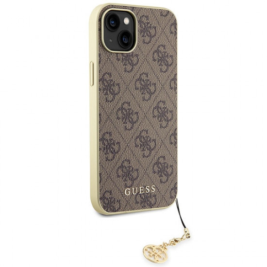 Guess GUHCP15MGF4GBR iPhone 15 Plus 6.7" brown hardcase 4G Charms Collection