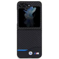 BMW BMHCZF522NBCK Samsung Galaxy Z Flip5 F731 black Leather Carbon