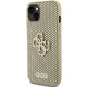 Guess GUHCP15SPSP4LGD iPhone 15 6.1" gold hardcase Perforated 4G Glitter