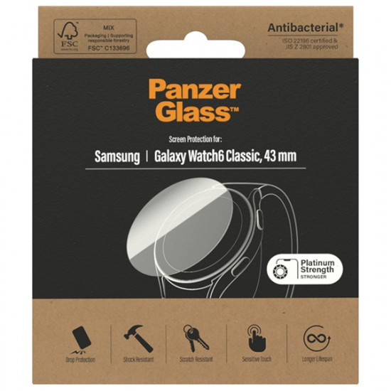 PanzerGlass Galaxy Watch6 Classic 43mm Screen Protection Antibacterial 3685 PanzerGlass Galaxy Watch6 Classic 43mm Screen Protection Antibacterial 3685