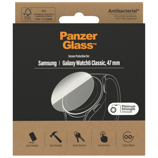 PanzerGlass Galaxy Watch6 Classic 47mm Screen Protection Antibacterial 3684 PanzerGlass Galaxy Watch6 Classic 47mm Screen Protection Antibacterial 3684