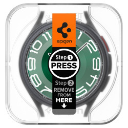 Spigen GLAS.tR ez Fit Samsung Galaxy Watch 6 Classic (47mm) Clear [2 PACK]