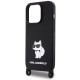 Karl Lagerfeld KLHCP15XSCBSCNK iPhone 15 Pro Max 6.7" hardcase black Crossbody Silicone Choupette