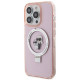 Karl Lagerfeld KLHMP15LHMRSKCP iPhone 15 Pro 6.1" pink hardcase Ring Stand Karl&Choupettte MagSafe