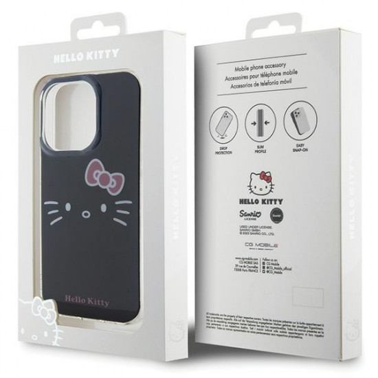 Hello Kitty HKHCP15LHKHLK iPhone 15 Pro 6.1" black hardcase IML Kitty Face