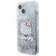 Hello Kitty HKHCP15SLIKHET iPhone 15 6.1" silver hardcase Liquid Glitter Charms Kitty Head Hello Kitty HKHCP15SLIKHET iPhone 15 6.1" silver hardcase Liquid Glitter Charms Kitty Head