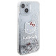 Hello Kitty HKHCP15SLIKHET iPhone 15 6.1" silver hardcase Liquid Glitter Charms Kitty Head Hello Kitty HKHCP15SLIKHET iPhone 15 6.1" silver hardcase Liquid Glitter Charms Kitty Head