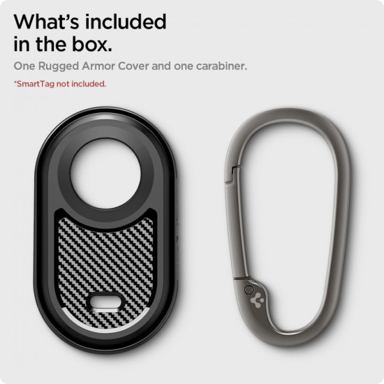 Spigen Rugged Armor Samsung Galaxy SmartTag2 Matte Black