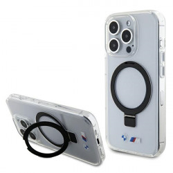 BMW BMHMP15LURST iPhone 15 Pro 6.1" clear hardcase Ring Stand M Collection MagSafe
