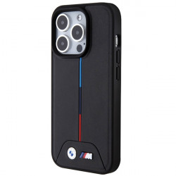 BMW BMHMP15X22PVTK iPhone 15 Pro Max 6.7" black hardcase Quilted Tricolor MagSafe