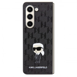 Karl Lagerfeld KLHCZFD5SAPKINPK Z Fold5 F946 hardcase black Saffiano Monogram Ikonik Pin