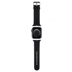 Karl Lagerfeld Pasek KLAWLSLKNK Apple Watch 42/44/45/49mm black strap 3D Rubber Karl Head