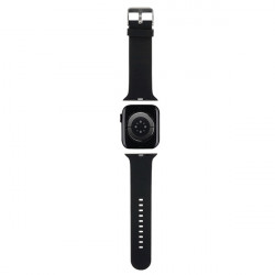 Karl Lagerfeld Pasek KLAWMSLCNK Apple Watch 38/40/41mm black strap 3D Rubber Choupette Heads