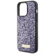 Guess GUHCP15XPFGSBSP iPhone 15 Pro Max 6.7" fioletowy/purple hardcase Rhinestone Metal Logo