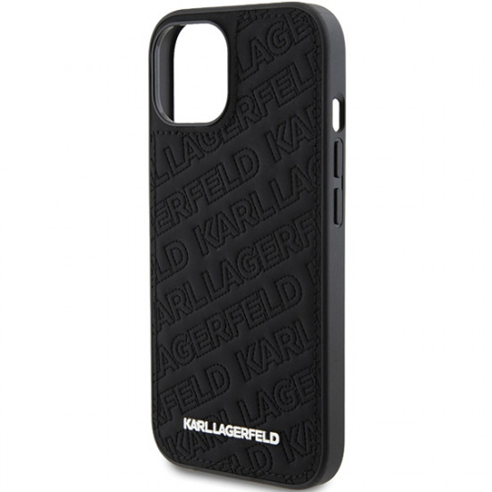 Karl Lagerfeld KLHCP15MPQKPMK iPhone 15 Plus 6.7" czarny/black hardcase Quilted K Pattern