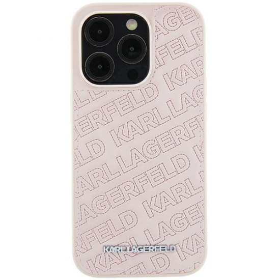 Karl Lagerfeld KLHCP15MPQKPMP iPhone 15 Plus 6.7" różowy/pink hardcase Quilted K Pattern