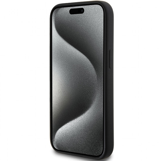 Karl Lagerfeld KLHCP15SSKSBMCK iPhone 15 6.1" czarny/black hardcase Silicone Karl Script