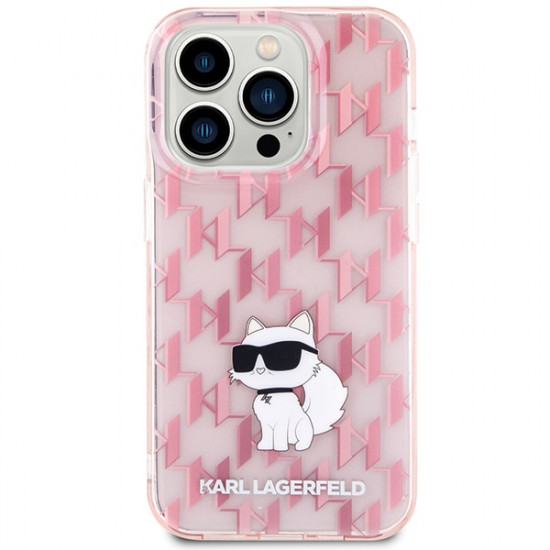 Karl Lagerfeld KLHCP15XHNCMKLP iPhone 15 Pro Max 6.7" różowy/pink hardcase Monogram Choupette