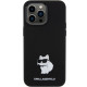 Karl Lagerfeld KLHCP15XSMHCNPK iPhone 15 Pro Max 6.7" czarny/black Silicone Choupette Metal Pin