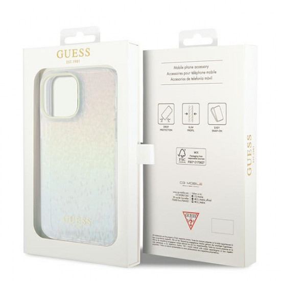 Guess GUHCP13XHDECMI iPhone 13 Pro Max 6.7" wielokolorowy hardcase IML Faceted Mirror Disco Iridescent