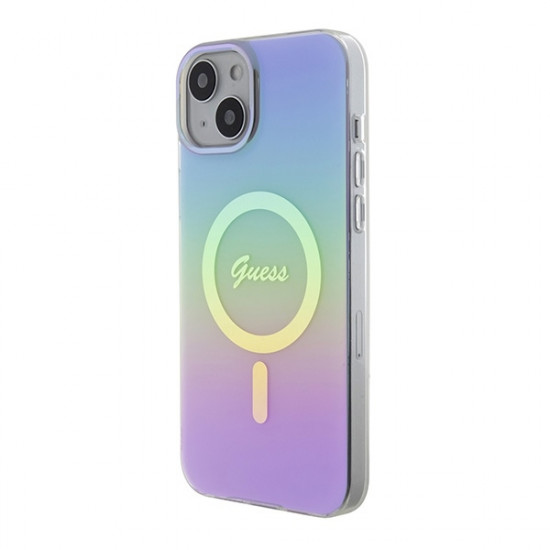 Guess GUHMP15MHITSU iPhone 15 Plus / 14 Plus 6.7" fioletowy/purple hardcase IML Iridescent MagSafe