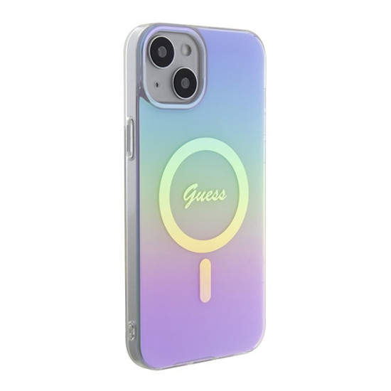 Guess GUHMP15MHITSU iPhone 15 Plus / 14 Plus 6.7" fioletowy/purple hardcase IML Iridescent MagSafe