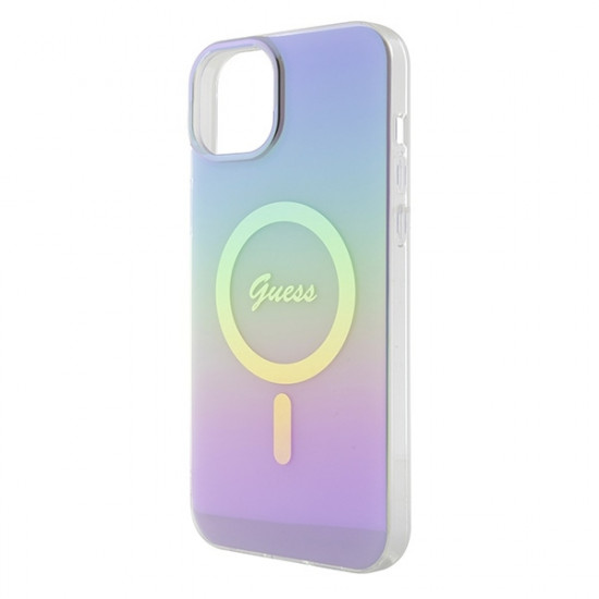 Guess GUHMP15MHITSU iPhone 15 Plus / 14 Plus 6.7" fioletowy/purple hardcase IML Iridescent MagSafe