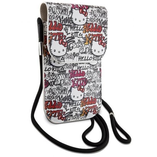 Hello Kitty Torebka HKOWBHDGPTE beżowy/beige Leather Tags Graffiti Cord