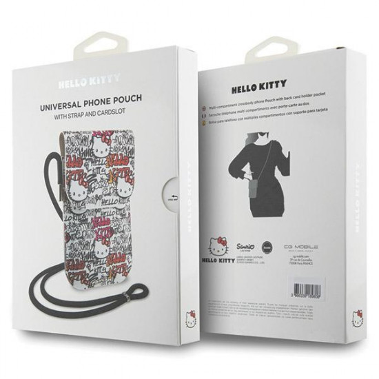 Hello Kitty Torebka HKOWBHDGPTE beżowy/beige Leather Tags Graffiti Cord