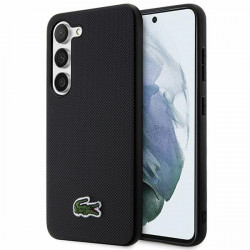 Lacoste LCHCS23SPVCK Samsung Galaxy S23 S911 black hardcase Iconic Petit Pique