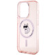 Karl Lagerfeld KLHMP15LHFCCNOP iPhone 15 Pro 6.1" pink hardcase IML Choupette MagSafe