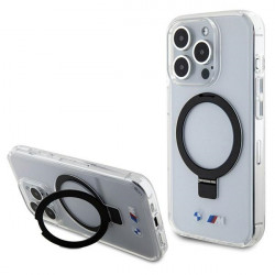 BMW BMHMP15XURST iPhone 15 Pro Max 6.7" clear hardcase Ring Stand M Collection MagSafe