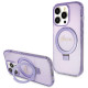 Guess GUHMP13LHRSGSU iPhone 13 Pro / 13 6.1" purple hardcase Ring Stand Script Glitter MagSafe