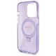 Guess GUHMP13XHRSGSU iPhone 13 Pro Max 6.1" purple hardcase Ring Stand Script Glitter MagSafe