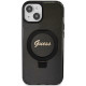 Guess GUHMP14SHRSGSK iPhone 14 / 15 / 13 6.1" black hardcase Ring Stand Script Glitter MagSafe