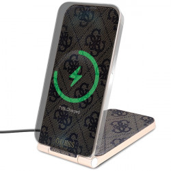Guess foldable induction 2 in 1 GUDCFAL4PEGW 15W brown 4G Pattern MagSafe