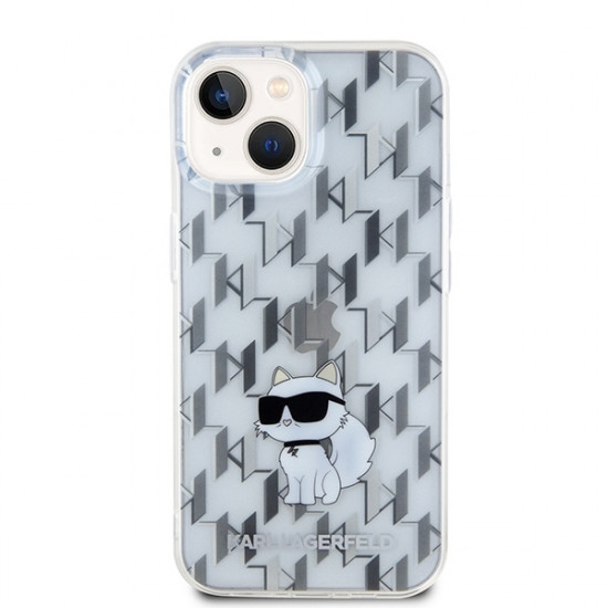 Karl Lagerfeld KLHCP15SHNCMKLT iPhone 15 / 14 / 13 6.1" transparent hardcase Monogram Choupette