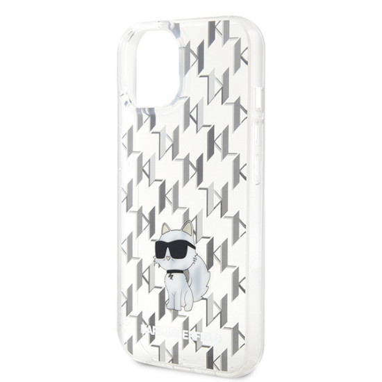 Karl Lagerfeld KLHCP15SHNCMKLT iPhone 15 / 14 / 13 6.1" transparent hardcase Monogram Choupette