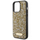 Guess GUHCP15LPFGSBSD iPhone 15 Pro 6.1" yellow hardcase Rhinestone Metal Logo