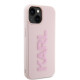 Karl Lagerfeld KLHCP15S3DMBKCP iPhone 15 6.1" pink hardcase 3D Rubber Glitter Logo