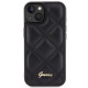 Guess GUHCP15SPSQSQSK iPhone 15 6.1" black hardcase Quilted Metal Logo Guess GUHCP15SPSQSQSK iPhone 15 6.1" black hardcase Quilted Metal Logo