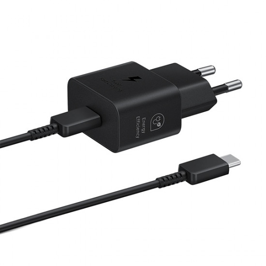 Samsung EP-T2510XB 25W Fast Charge + USB-C/USB-C black cable Samsung EP-T2510XB 25W Fast Charge + USB-C/USB-C black cable