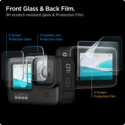 pigen Glas.TR Slim + Film Gopro Hero 9 / 10 / 11 / 12 Clear [2 PACK]