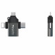 Yesido  OTG Adapter (GS15)  USB 3.0 to Lightning, Micro USB, Type C, Plug & Play, 480Mbps  Black
