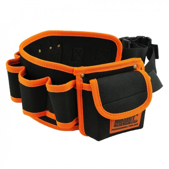 Jakemy  Professional Tool Waist Bag Belt (JM B04)  Adjustable, Waterproof, for Storage  Black