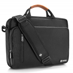 Tomtoc  Defender Laptop Briefcase (A43E1D1)  with Shoulder Strap, Ultra Protection, 16β€³  Black