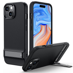 ESR  Air Shield Boost Kickstand  iPhone 15 Plus  Translucent Black